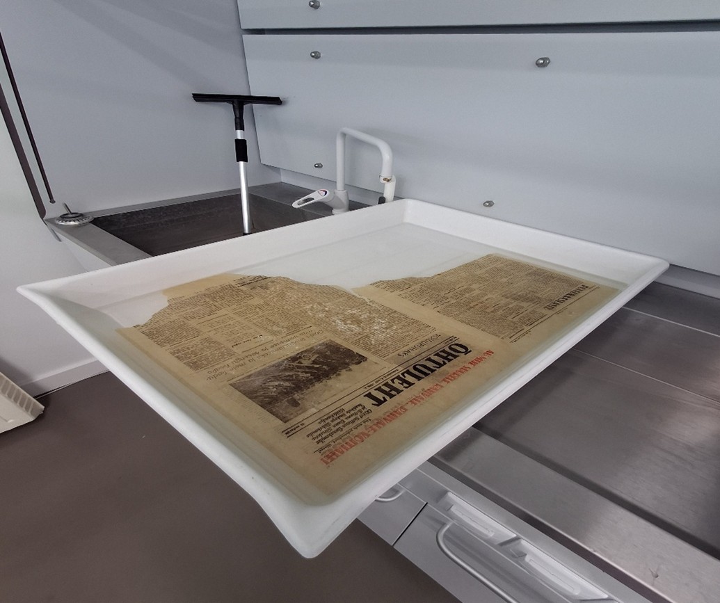 Foto3. Lehtede pesemine