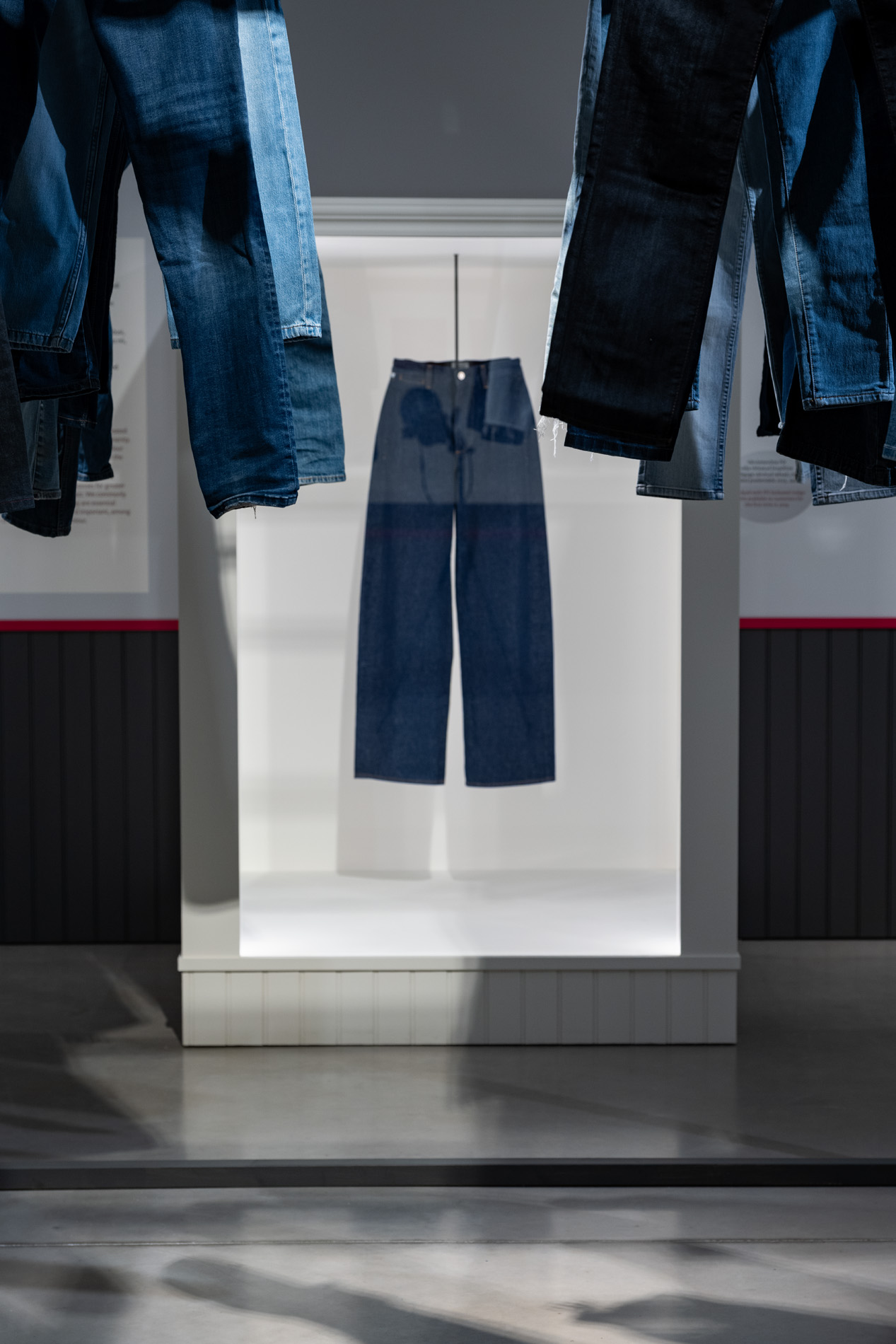 Need teksapüksid on värvitud bakterite elutegevuse kõrvalsaadusena toodetud sinise värviga. Foto: Berta Jänes